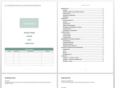 Free Technical Specification Templates | Smartsheet