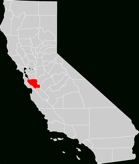 File:california County Map (Santa Clara County Highlighted).svg - Santa Clara California Map ...