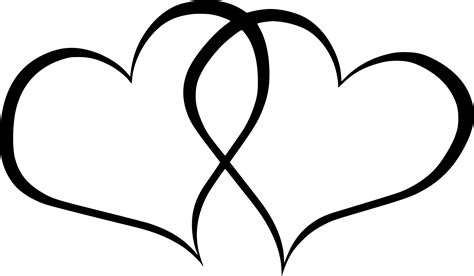 Clipart - double hearts