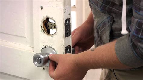 How to Install Door Locks & Deadbolts on Multiple Doors : Door Installation & Maintenance - YouTube