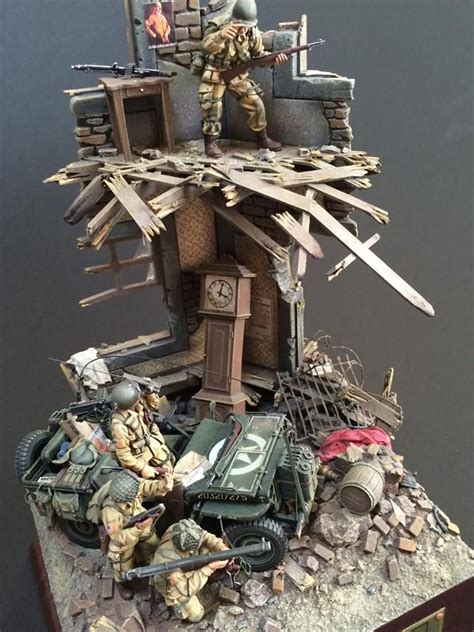 1:35 scale diorama by Tetsuo Horikawa. | Military diorama, Scale models, Diorama