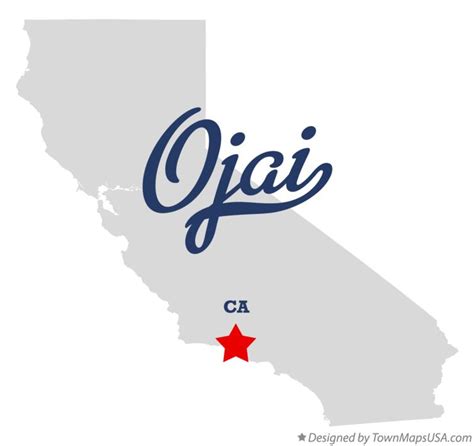 Map of Ojai, CA, California