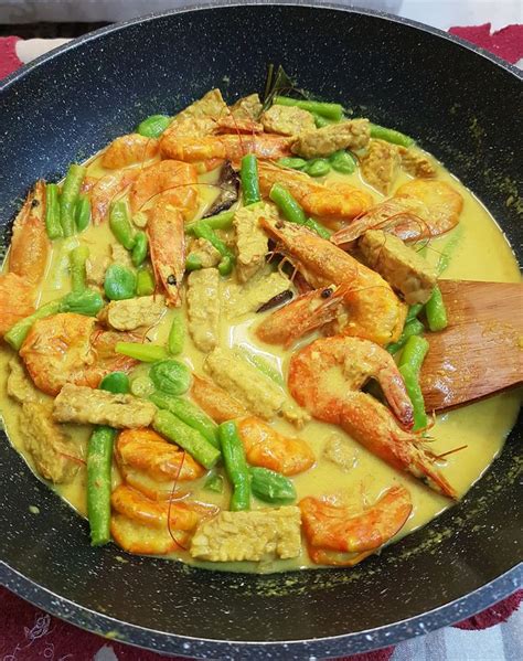 Gulai Udang Dengan Tempe Dan Buncis, Mudah Dan Sedap! - MyResipi