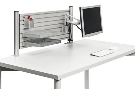 Desk Accessories | Ergonomic Desktop Accessories | Slat Wall desk setup ...