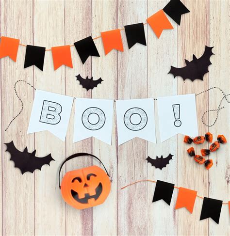 DIY Printable Halloween Banner - Pineapple Paper Co.