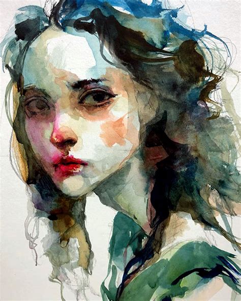 watercolors portrait by Ko Byung Jun | Portrait art, Watercolor ...