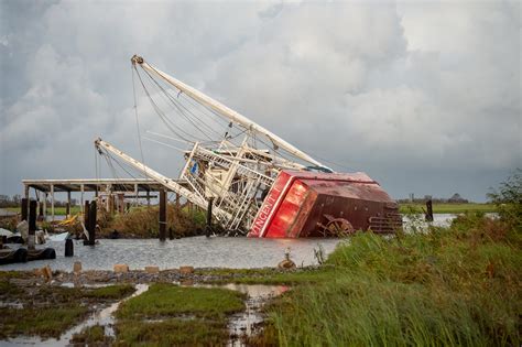 Grand Isle's damage from Hurricane Ida was evident Monday after storm
