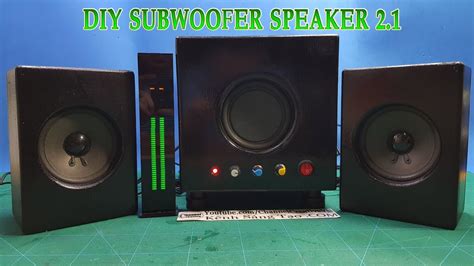 DIY 2.1 Subwoofer Speaker at home - Part 2 - YouTube