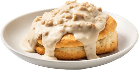 Biscuits and gravy with . 25268590 PNG