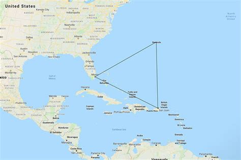 Barmuda Triangle In World Map | Draw A Topographic Map
