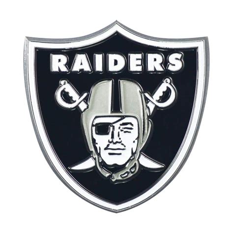 FANMATS NFL - Las Vegas Raiders 3D Molded Full Color Metal Emblem 22596 ...