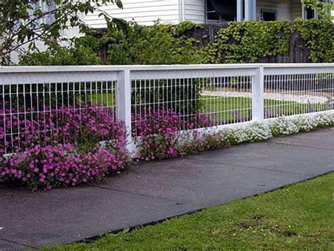 Outdoor: White Iron Fence Design For Ranch Home Ideas Using Modern ... | Backyard fences, Fence ...