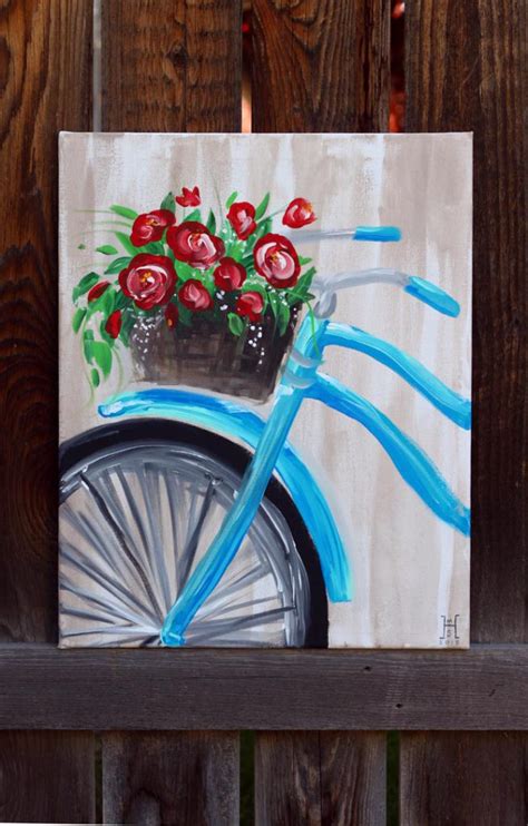 Beautiful Bicycle Painting - Think Crafts by CreateForLess | Acrylic ...