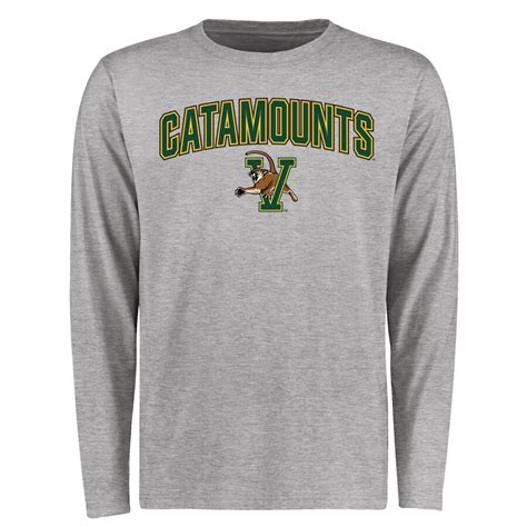 Vermont Catamounts Ash Proud Mascot Long Sleeve T-Shirt