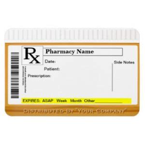 fake rx label template | printable label templates