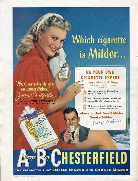 Chesterfield cigarettes 1950 | Nesster | Flickr