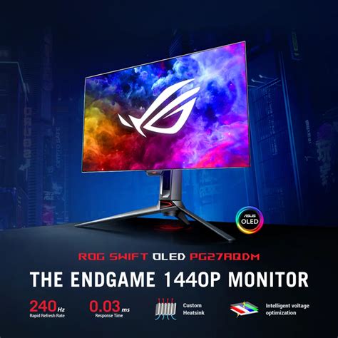 PRE-ORDER | ASUS ROG Swift OLED PG27AQDM Flat Gaming Monitor 27′ / OLED ...