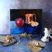 Copper Mug Painting Original Art Apple Painting Fruit Artwork Still Life Painting Oil Painting ...
