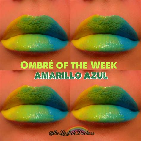 Amarillo Azul Lips - inspired by Thalia Ombre Lips, Inglot, She Song, Lip Art, Thalia, Duchess ...