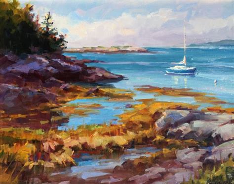 maine attraction | Painting, Maine coastline, Maine