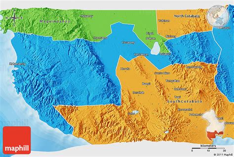 Political 3D Map of Sultan Kudarat