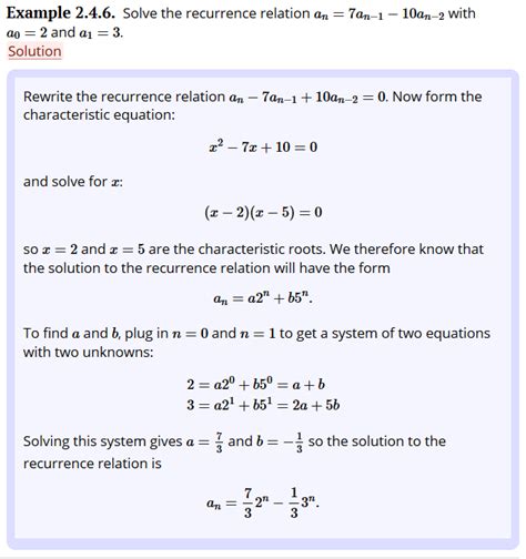 discrete mathematics - recurrence relations and closed form ...