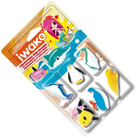 Buy Iwako Eraser Set - Sea Animals Blister Pack at Something kawaii UK