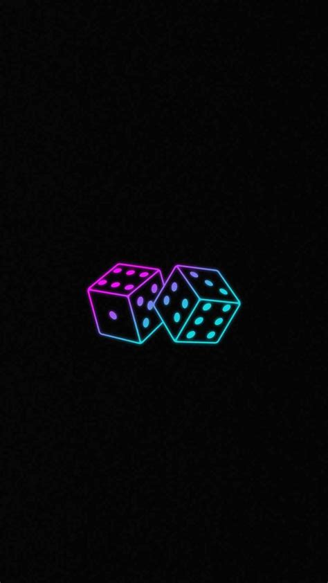 Neon Dice Minimal | Neon wallpaper, Free iphone wallpaper, Neon