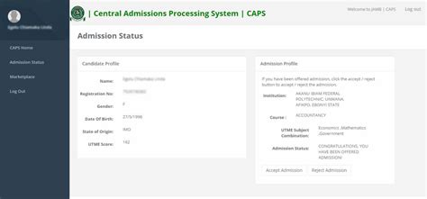 Jamb Caps Admission Checker - How to Check Your Jamb Caps Admission ...