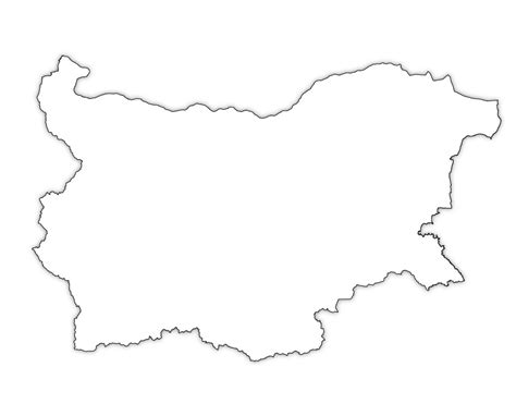 Bulgaria Outline Map, Bulgaria Blank Map