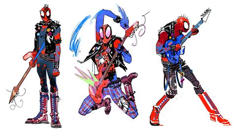 Spider-Punk's full design in Across the Spider-Ver by alvaxerox on DeviantArt