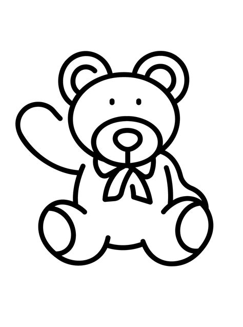 Teddy Bear Coloring Pages Free Online For Kids!