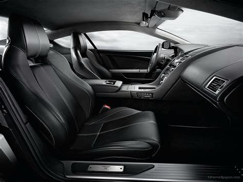 Online crop | HD wallpaper: Aston Martin DB9 New Interior, black car interior, cars | Wallpaper ...