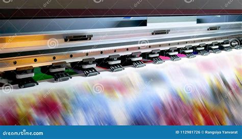 Large Inkjet Printing Machine Stock Photo - Image of inkjet, printer ...