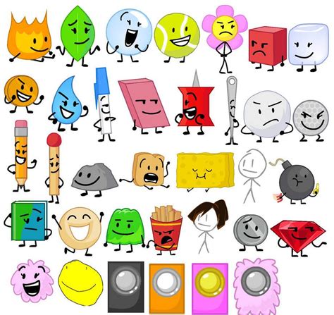 Bfdi characters part 1 by shakimberryjr on DeviantArt