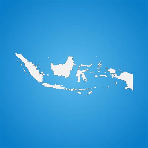 Highly detailed Indonesia map with borders isolated on background ...