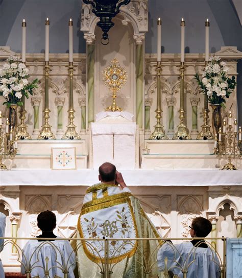 Benediction of the Blessed Sacrament (Virginia, USA) - Catholic Stock Photo