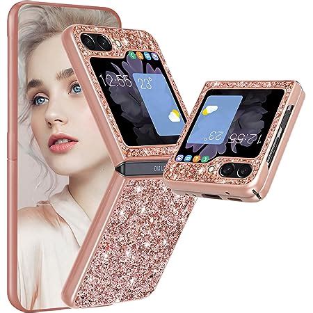 Coque Z Flip 5 Coque pour Samsung Z Flip 5 5G Transparente Paillettes Silicone Souple TPU ...