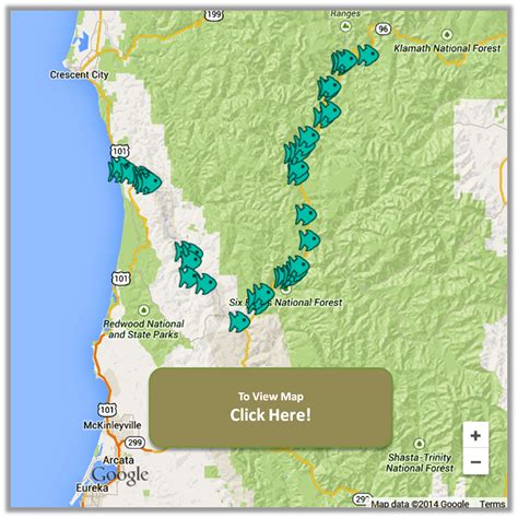 Klamath River Fishing Access | Fishing Maps