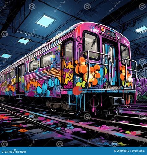 Train Tracks To Transformation: a Vibrant Graffiti Art Piece on a Derelict Station Stock Photo ...