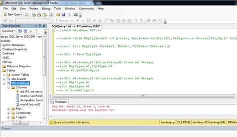 Working with View in SQL Server