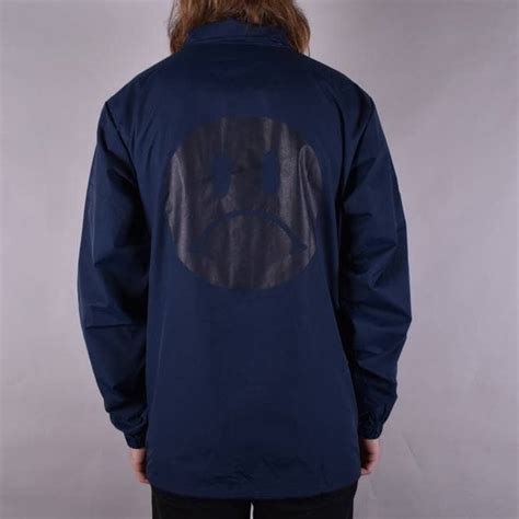 Enjoi Skateboards Frowney Coaches Jacket - Navy - SKATE CLOTHING from ...