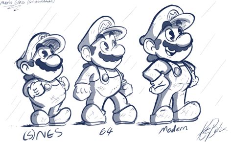 Super Mario Sketch at PaintingValley.com | Explore collection of Super ...