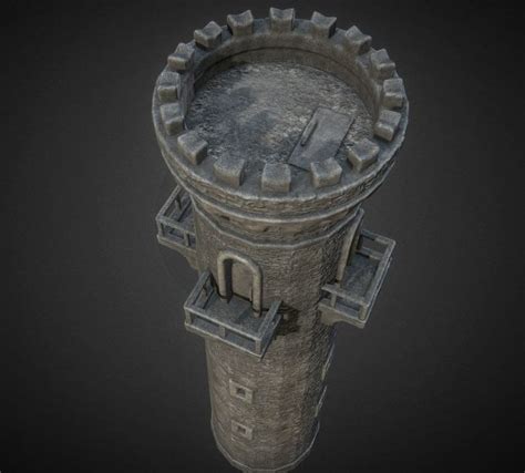 Medieval Guard Tower - DownloadFree3D.com