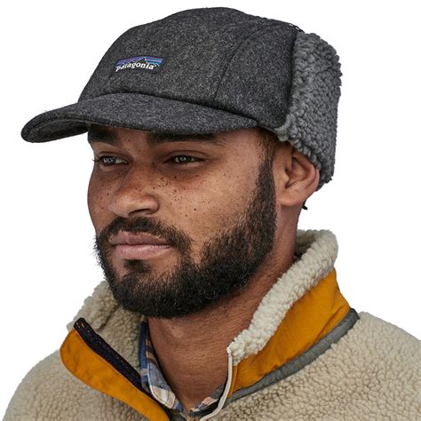 Patagonia Recycled Wool Ear Flap Cap in Gray for Men - Lyst