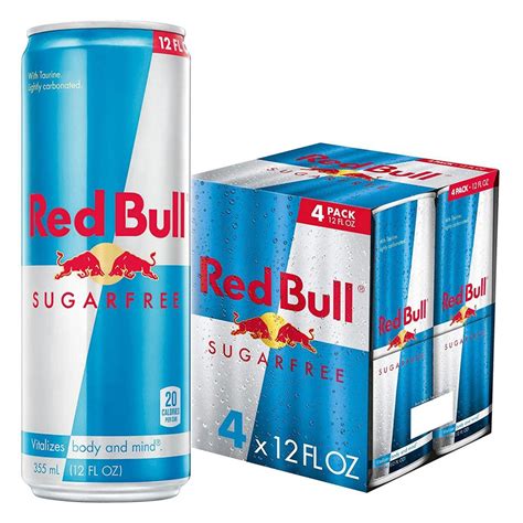 Red Bull Sugar Free Energy Drink 4PK of 12oz Cans | Garden Grocer