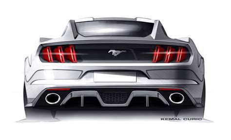 Ford Mustang Design Sketch by Kemal Curic - Car Body Design | Ford mustang, 2015 ford mustang ...