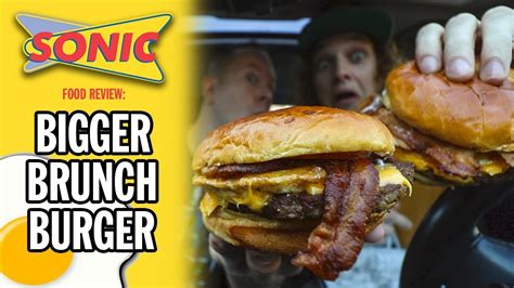 Sonic Drive-In's $5 Bigger Brunch Burger Food Review - YouTube