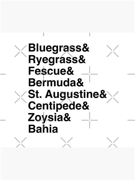 "Grass Types in Helvetica - Lawn Mower" Poster for Sale by SethBranch | Redbubble