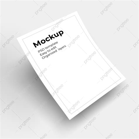 A4 Size Mockup Design Template Download on Pngtree